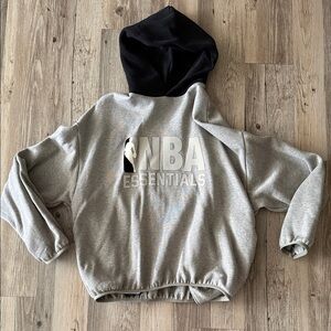 Special edition NBA Essentials Gray and Black Hoodie